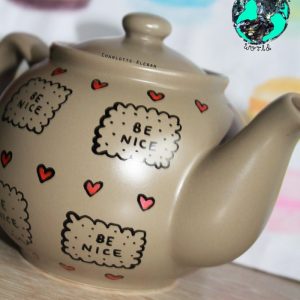 Hand Drawn Teapot by Charlotte Kleban Hand Drawn World. Great gift idea.