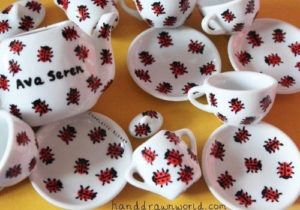 Kids tea set by Charlotte Kleban, Hand Drawn Designs - every day items for all occasions