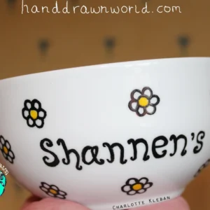 Personalised Daisies Design Bowl